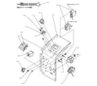 Amana PTH07450J/P1169156R electrical controls and related parts diagram