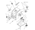 Amana PTH07450J/P1169156R electrical controls and related parts diagram