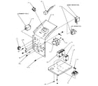 Amana PTH12435J/P1169139R electrical controls and related parts diagram