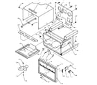 Amana RC21DQ-P1104111M cavity assembly and electrical components diagram