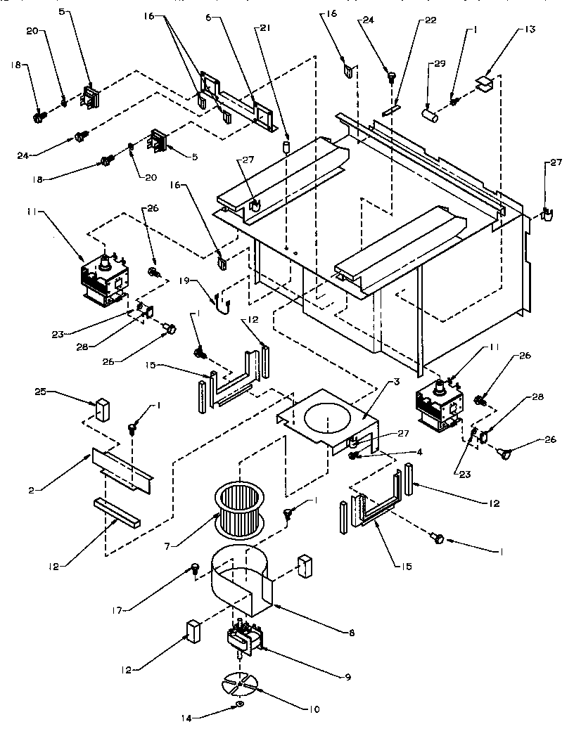 Cavity assembly and electrical components
