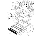 Amana RC21DQ-P1104111M chassis assembly and electrical components diagram