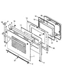 Oven door assembly (arr624l/p1142625nl) (arr624w/p1142625nw)