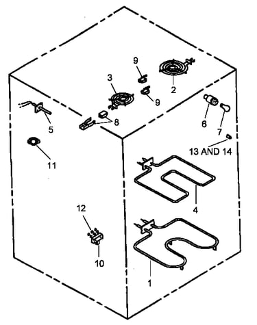 Electrical components (arr624l/p1142625nl) (arr624w/p1142625nw)