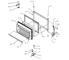 Caloric GTA18AL/P1184606WL freezer door diagram