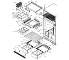 Caloric GTA18AW/P1184606WW cabinet shelving (gtg18al/p1181714wl) (gtg18aw/p1181714ww) diagram