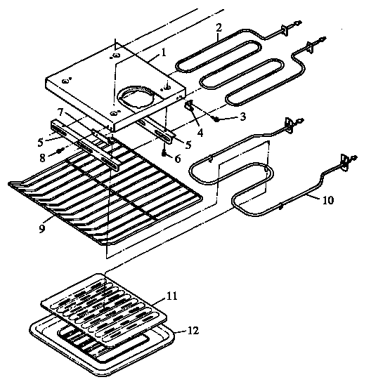 Lower oven components (aor27de/p1172501s) (aor27dew/p1172501s)