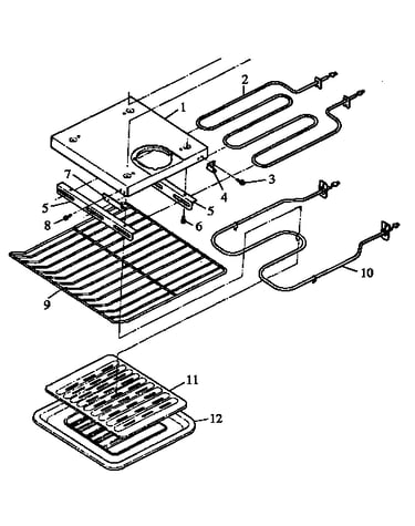 Lower oven components (aor27de/p1172501s) (aor27dew/p1172501s)