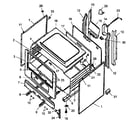 Caloric RLS270UL/P1142924N cabinet assembly diagram
