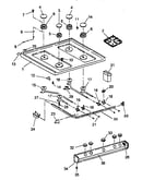 Top burner assembly