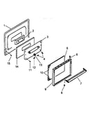Oven door assembly