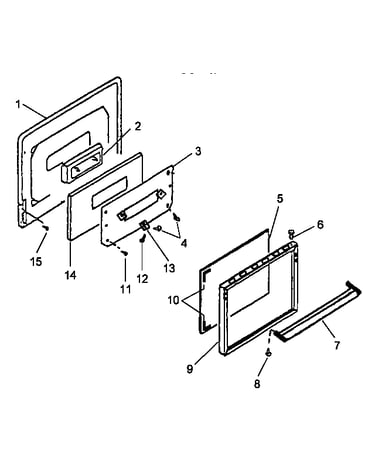 Oven door assembly