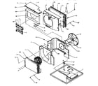 Amana 18C3EW/P1178002R evaporator, condenser, insulation & air flow system diagram
