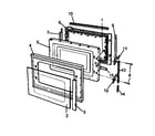 Amana RMC800W/P1180502M door assembly diagram