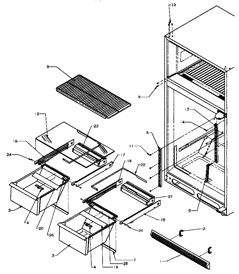 Cabinet shelving