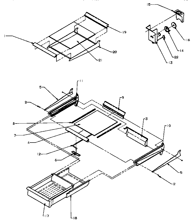 Cabinet shelving