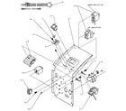 Amana PTH15350JF/P1169425R electrical controls & related parts diagram