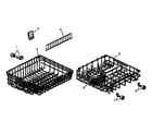 Amana ADS350C/P1188326W rack assembly diagram