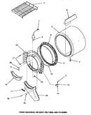 Front bulkhead, air duct, felt seal & cylinder
