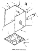 Cabinet, exhaust duct & base