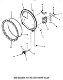 Rear bulkhead, felt seal & cylinder roller