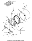 Front bulkhead, air duct, felt seal & cylinder
