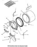 Front bulkhead, air duct, felt seal & cylinder