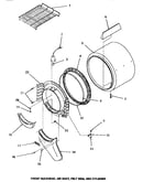 Front bulkhead, air duct, felt seal & cylinder