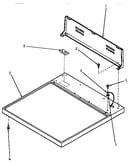 Cabinet top & control hood rear panel