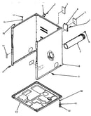 Cabinet, exhaust duct & base