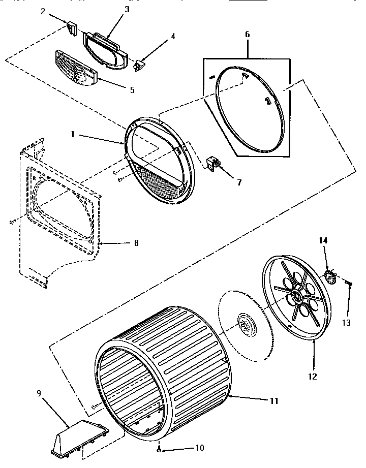 LINT FILTER AND DRUM ASSEMBLY