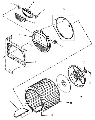 Lint filter and drum assembly