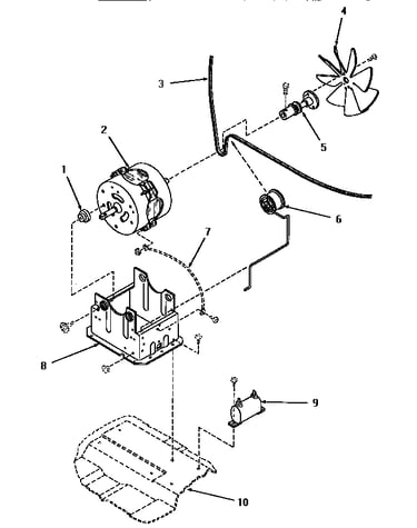 Motor and base