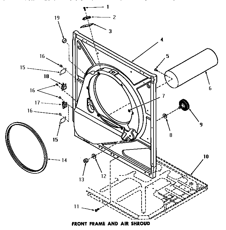 Front frame & air shroud