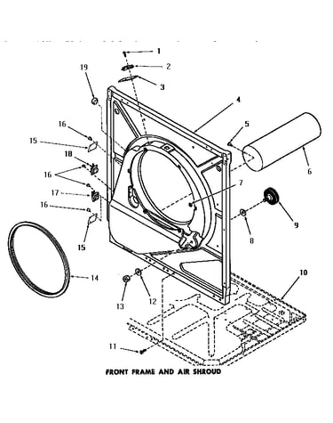 Front frame & air shroud