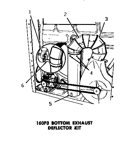 160p3 bottom exhaust deflector kit