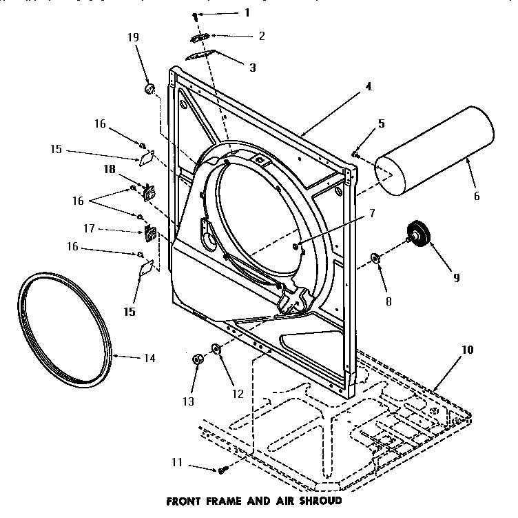 Front frame & air shroud