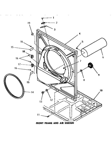 Front frame & air shroud