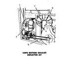 Speed Queen DE3231 160p3 bottom exhaust deflector kit diagram