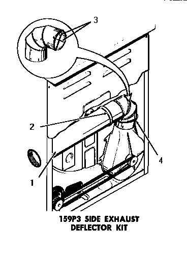 159p3 side exhaust deflector kit
