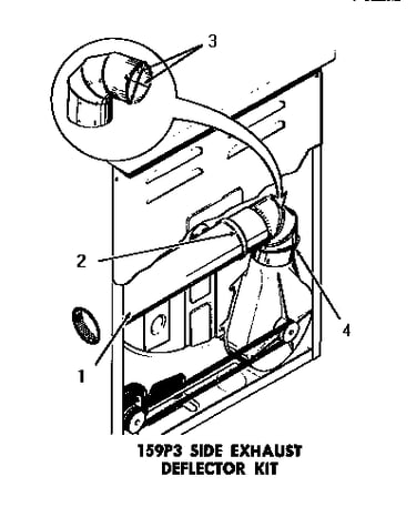 159p3 side exhaust deflector kit