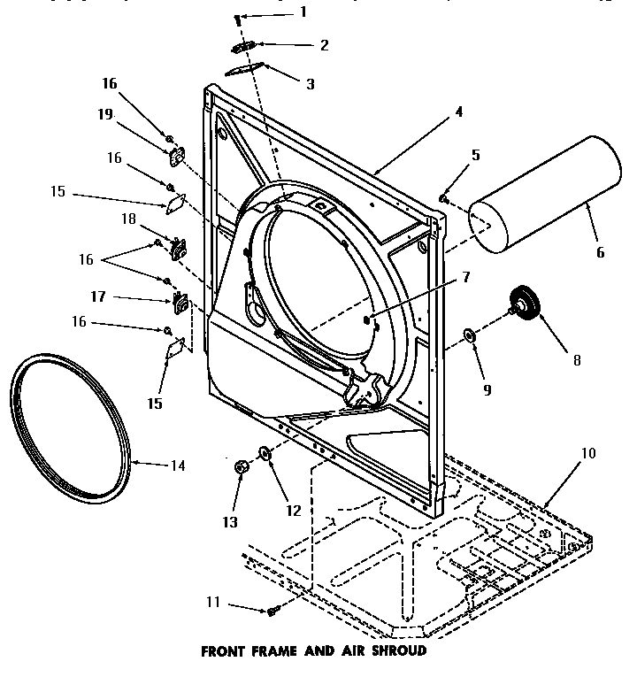 Front frame & air shroud