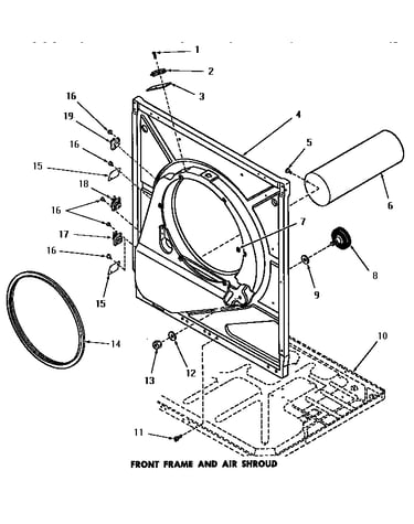 Front frame & air shroud