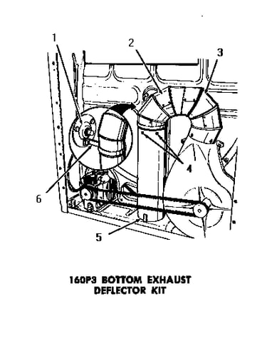 160p3 bottom exhaust deflector kit