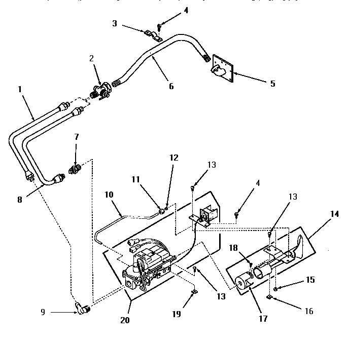 Non-"m" models--standing pilot burner