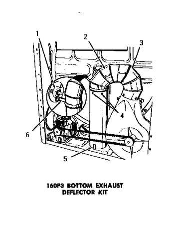 160p3 bottom exhaust deflector kit