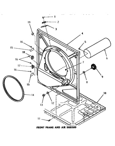 Front frame & air shroud