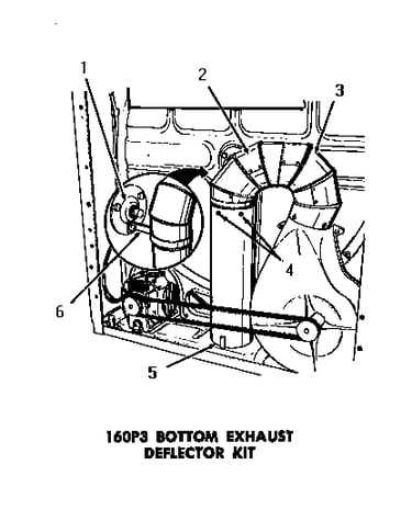 160p3 bottom exhaust deflector kit