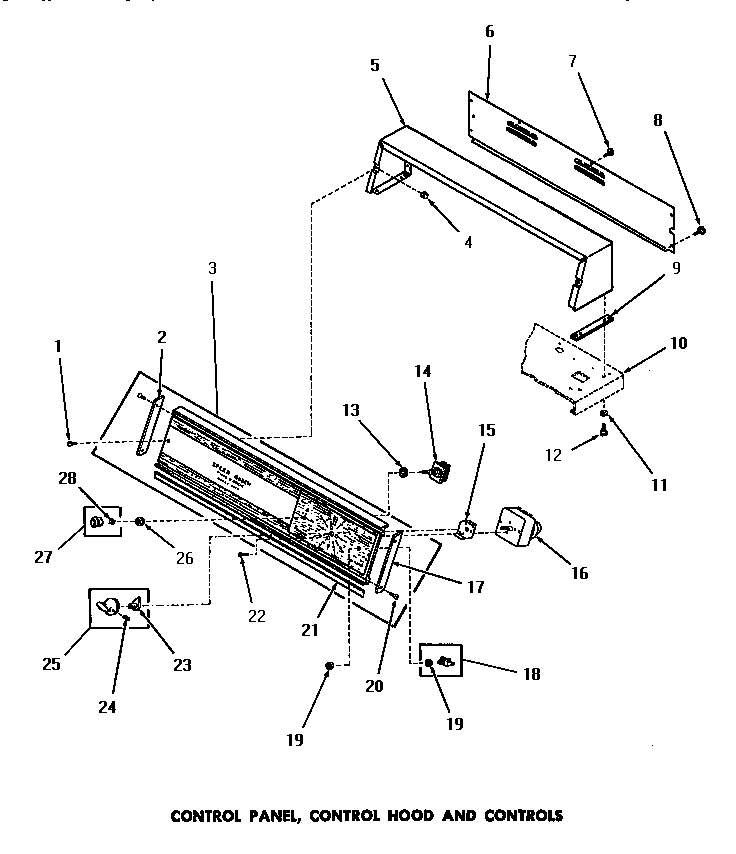 CONTROL PANEL, CONTROL HOOD & CONTROLS