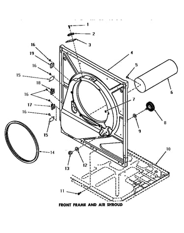 Front frame & air shroud